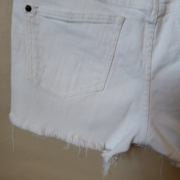 Anthropologie Pilcro and the Letterpress Script Distressed Cutoff Denim Shorts - Picture 9 of 15